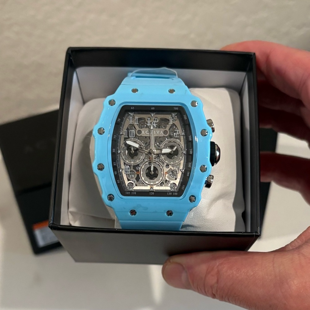 Activa X Invicta Men's Watch w/ Skeleton Dial - 44.3mm NWT